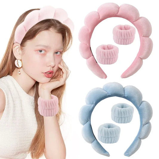 Skincare Headband & Wrist set